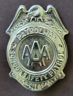 AAA School Safety Patrol Patrolman Badge Allentown PA. Vintage  • $11.99