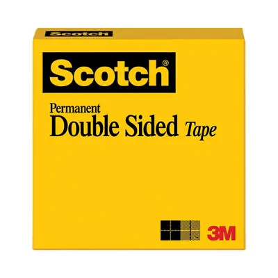 £15.97 • Buy Scotch Double-Sided Tape, 3  Core, 0.5  X 36 Yds, Clear
