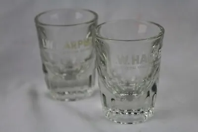 2 I W HARPER Gold Medal Kentucky Bourbon Shot Glasses Whiskey Louisville KY • $24