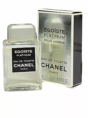 Mens Aftershave Miniature Mini Chanel Egoiste Platinum 4ml EDT Dab • £19.99