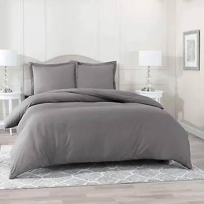 Bedding Items 1000 Thread Count Egyptian Cotton Grey Solid & Olympic Queen • £80.78