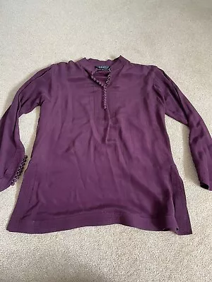 Ladies Top By East. RRP £100. Burgundy. Size 14. 100% Silk. Excellent Condition. • £10