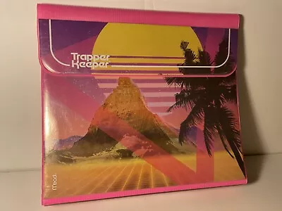 Vintage Trapper Keeper Retro 80's Pink  Sunset   Binder Excellent Cond. • $16.99