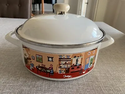 4qt Large VILLEROY & BOCH DESIGN NAIF COVERED CASSEROLE COUNTRY DINNER • $120