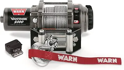 Warn Vantage 2000 Series 12 Volt DC Powered Electric ATV Winch  2000-Lb • $173.96