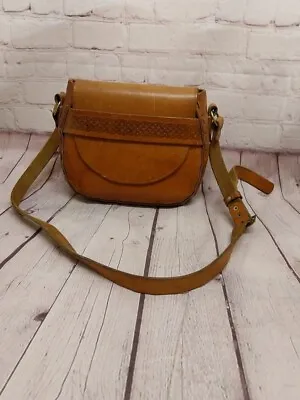 Hand Crafted Vintage Leather Saddle Bag  • £25