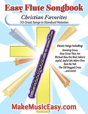 Flute Sheet Music PDF Songbook - Christian Favorites • $3.95