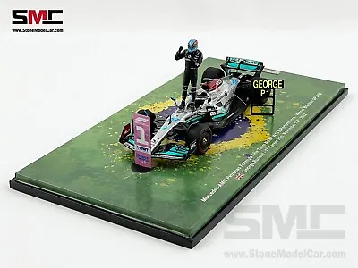 Mercedes F1 W13 #63 George Russell Brazil GP 2022 1st Win Spark 1:43 With Figure • $129