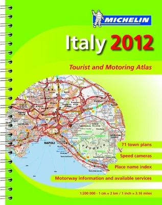 £4 • Buy Italy 2012 - Tourist And Motoring Atlas (A4-Spiral) (Michelin Tou... By Michelin
