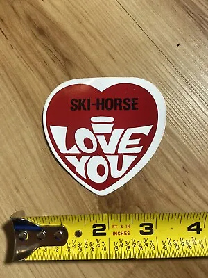 Ski-Horse I Love You Vintage Snowmobile Sticker • $9.99