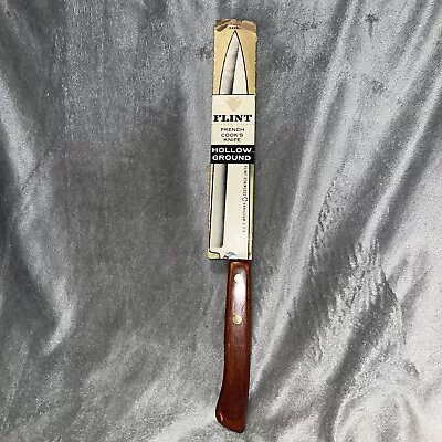 Vintage Ekco Flint Stainless Steel Vanadium U.S.A French Cook’s Knife 8” Blade • $24