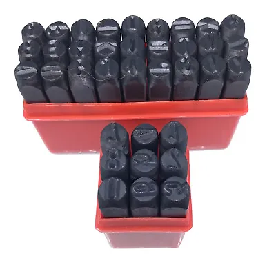 US Stock 36pcs 5/16  8mm Letter & Number Stamp Punch Set Hardened Steel Metal • $48.79