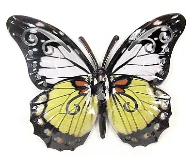Butterfly Wall Art Hand Painted Metal Home And Garden Decor (A) • $12.95