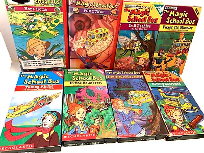 Scholastic Magic School Bus Lot Of 8 VHS Flight Rainforest Haunted House Bees +4 • $22.99