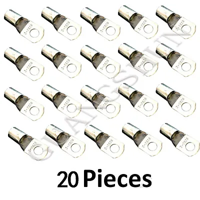 20PCS Tin Plated Pure Copper Battery Cable Ends Lugs Ring Terminals Connectors • $12