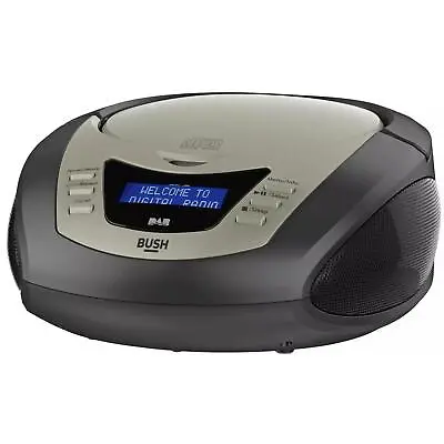 Bush Black DAB Boombox With CD Player | Programmable CD | Digital Radio • £39.99