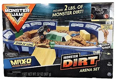 Monster Jam Max-D Dirt Arena Playset With 2lbs Of Monster Dirt & Monster Truck • $49.99