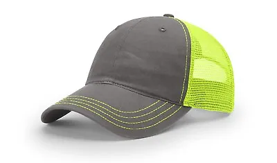 Richardson 111 Garment Washed Trucker Hat Unstructured Mesh Back Relaxed OSFM • $12.43
