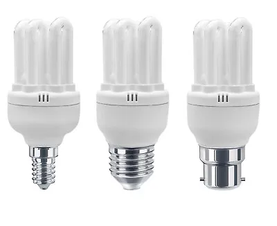 6U T2 Energy Saving Light Bulb CFL Warm White 9w Or 11w In B22 E27 E14 • £4.99