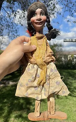 Vintage Puppet Antique Toy Oddities Haunted 14” • $20