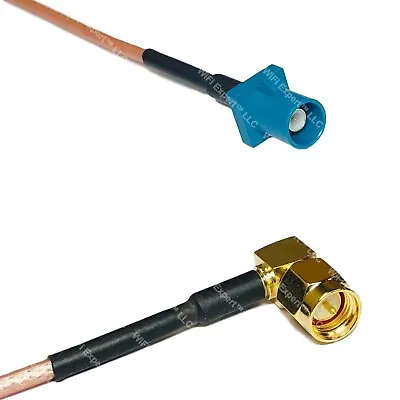 RG316 Fakra Z Male To SMA MALE ANGLE RF Cable FAST-SHIP LOT • $9.99