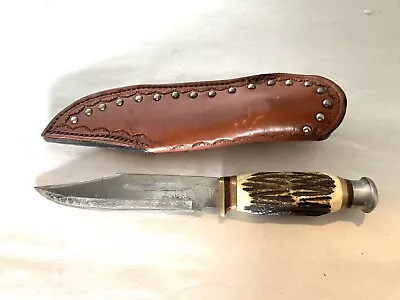 Soling JAPAN Combat Knife Leather Handle Vintage  Vietnam Era Antique Military • $50