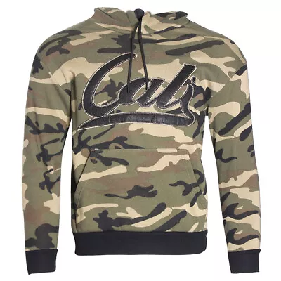 Men's Camo Hoodie Cali Embroidered Casual Fit Sweater • $29.88