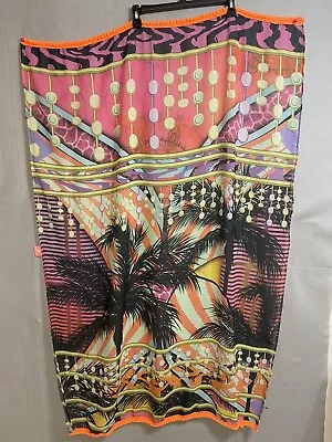 Babalu Fashion Women's Colombian Beach Scarf Cover Up Multicolored Sexy Sz 36X54 • $34.99