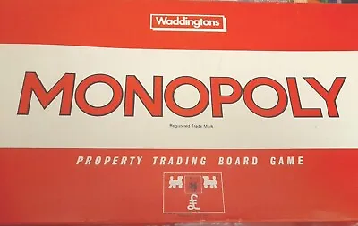 Vintage Waddingtons Monopoly - 1980s - Used - Family Game - Complete - Good Cond • £3.20