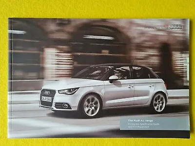 Audi A1 SE Sport S Line Black Edition Car Brochure Catalogue August 2013 MINT B • £6.99