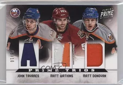 2012-13 Panini Prime Trios /10 John Tavares Matt Donovan Watkins Rookie Patch RC • $46.24