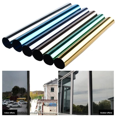 £7.43 • Buy One Way Mirror Window Film Reflective Home Privacy Solar Tint Foil Glass Sticker