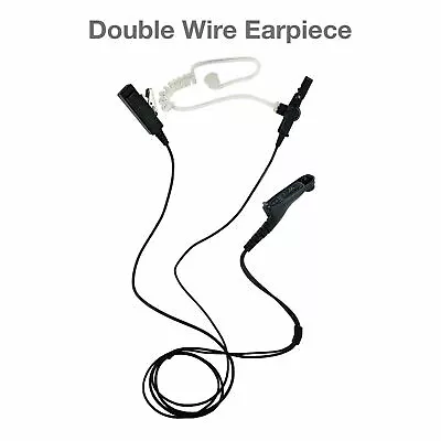 Lot 2-Wire Acoustic Tube PTT Earpiece For Motorola Radios APX900 XPR7550e MTP850 • $19.50