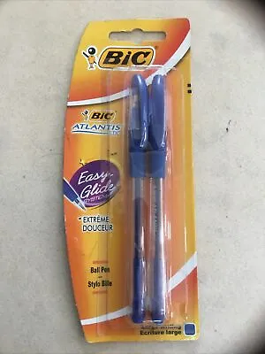 £2 • Buy BIC Atlantis Stic Pack Of 2 Blue Pens Writing School Office Stationery