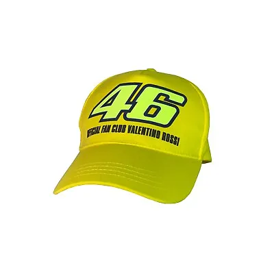 Valentino Rossi Official Fan Club Cap 46 VR46 Forty Six Yellow Racing Hat • $32