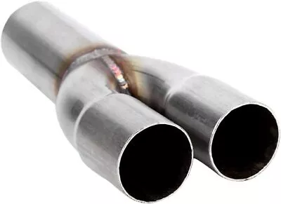 Stainless SS Dual 1.5in ID Inlet Single 1.75in OD Outlet Exhaust Merge Collector • $25.99