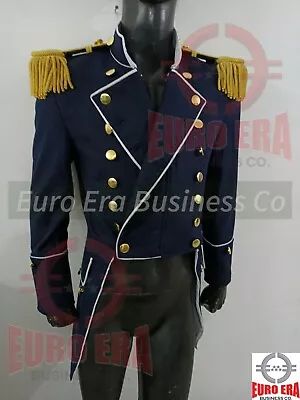 Napoleonic Regency British Naval Lieutenant Tail Coat Frock Coat With Epaulettes • $299