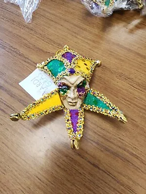 Mardi Gras Jester Mask Magnet Mardi Gras Mask Ornament Mardi Gras • $6.95