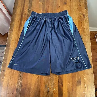 Vintage Villanova Wildcats Shorts Mens Large Blue Nike Basketball Gym Workout • $24.99