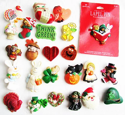 $4.50 • Buy Hallmark Pins Choice Holiday Thanksgiving Easter Valentine Christmas St. Patrick