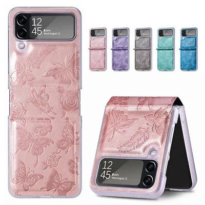 $8.16 • Buy For Samsung Galaxy Z Flip 4 Butterfly Folding Phone Case Slim Shockproof Cover