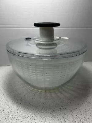 OXO Good Grips Large 10 1/2  Salad Spinner 6 Qt Clear • $13