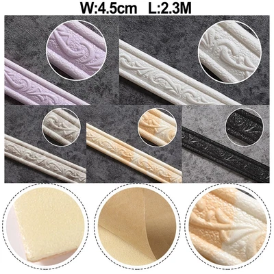 Soft And Elastic Wall Edging Strip Ideal For Rental Homes Or Temporary Decor • £4.98