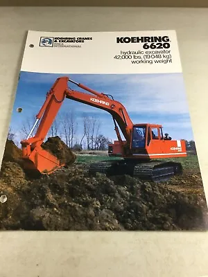 $39.99 • Buy Koehring 6620 Excavator Sales Booklet With Competitive Data