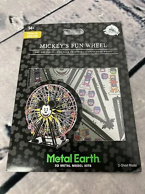 Disneyland Mickey's Fun Wheel Metal Puzzle Mickey Mouse 3D Model Kit DCA (645) • $29.99