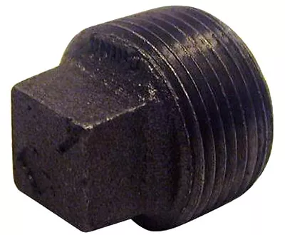 3/4  Black Malleable Plug Gas Pipe Fitting (10pcs) • $8.99