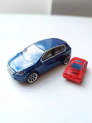 Majorette - Peugeot 308 GT Blue / 205J Ech 1/58 • £6.08