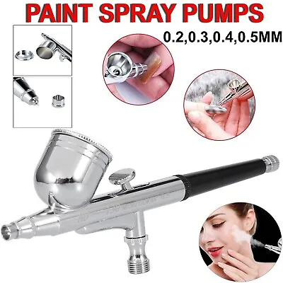 Spray Gun Airbrush Kit Dual Action Air Compressor Paint Art Tattoo Tools Set AU • $29.99