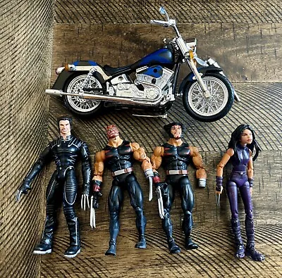 Vintage X-Men Wolverine X-23 X-Cycle Marvel Legends Action Figure Lot Toy Biz • $24.99