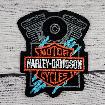 $11.86 • Buy Harley Davidson Retro  V Twin Engine Patch  3 5/8 